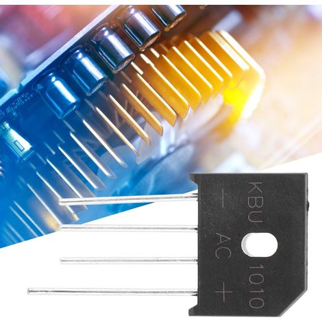 Pont redresseur à diodes 10A 1000V KBU1010 pour circuits électroniques (1 pièce) (1/5)