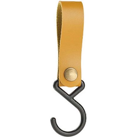Crochets en cuir PU pour l'extérieur, trépied de camping portable, cintre pour vêtements, accessoires de camping et de randonnée