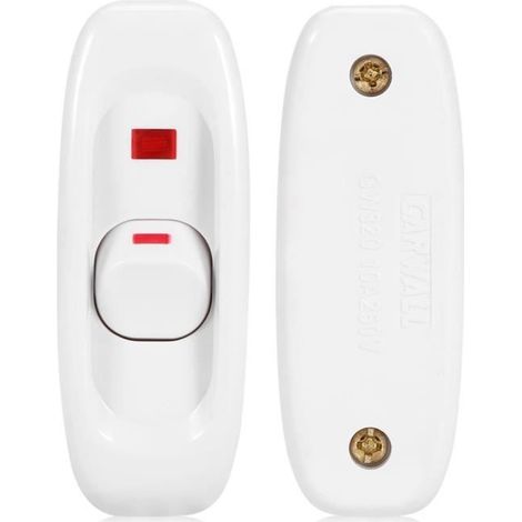 Interrupteur - Câble avec voyant lumineux - AC 250V - 10A - Inline ON/OFF (1/4)