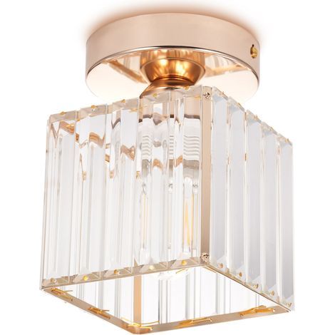 Applique murale Ortvai Cristal doré E27 Ø130mm Fer Design post-moderne minimaliste pour entrée couloir balcon (1/5)