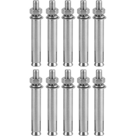 Lot de 10 vis d'expansion M8x80 en acier inoxydable 304, accessoire pour outil à main (1/5)