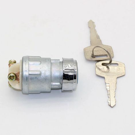 JK423 ignition switch, 3-pin engine start switch for motorcycles, tractors, forklifts, and trailers. (1/4)