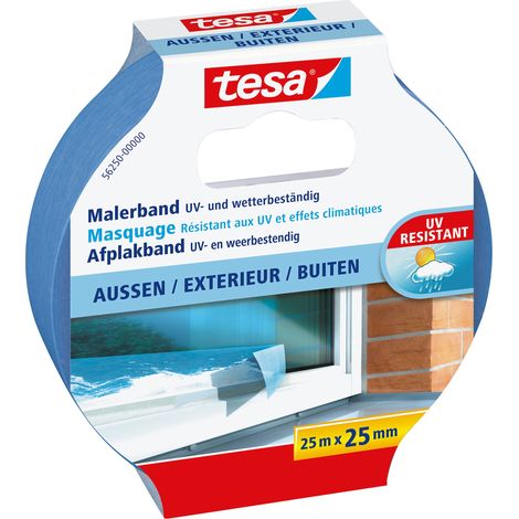 Tesa Precision Outdoor Cinta de Enmascarar Azul 25mm x 25m