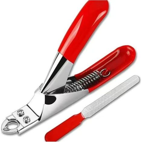 Professionelle Krallenschere für große Hunde, Klingen aus Edelstahl, rutschfeste Griffe, inklusive Nagelfeile, Sicherheitsvorrichtung gegen Überschneiden (1/5)