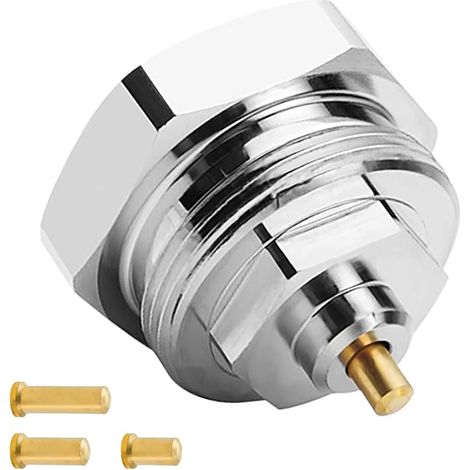 Radiator Adaptor M30 x 1.0 to M30 x 1.5 Radiator Adapter for 1011445 Valves Brass Fine Thread Heating Tap Compatible with Thermostat Systems (1/5)