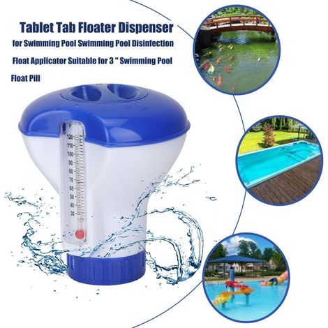 Distributeur de Chlore Flottant de 12,7 cm pour Piscine, Spa, Jacuzzi (1/5)