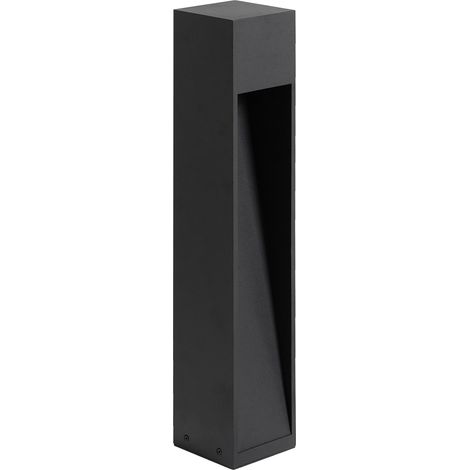 Modern Garden Outdoor Bollard Light Path Lamp 50 cm Aluminum LED Black Sabino (1/5)