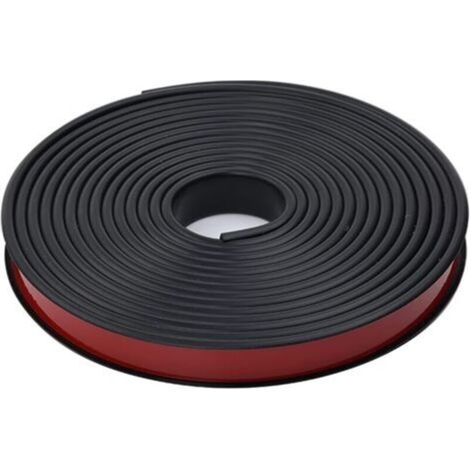 2M Weiße Melamin-Kantenanleimer, U-Form (25 mm), ohne Bügeln, für Arbeitsplatten, Eiche, flexibles TPE-Holzfurnier, Schwarz (1/4)