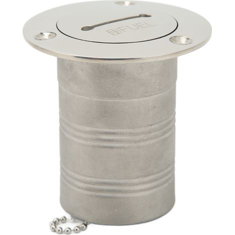 Deckbetankungsöffnung aus Edelstahl 316, 50 mm, geeignet für Deckbetankungsöffnungen auf Yachten, Schiffen und Anhängertanks. (1/5)