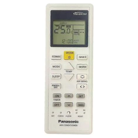Pair Nouvelle télécommande pour climatiseurs Panasonic AC A75C00370, A75C12670, A75C03420, A75C00510 et A75C01990