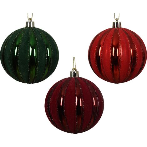 Decoris Pallina di Natale Colorata Infrangibile Ecologica - 8cm
