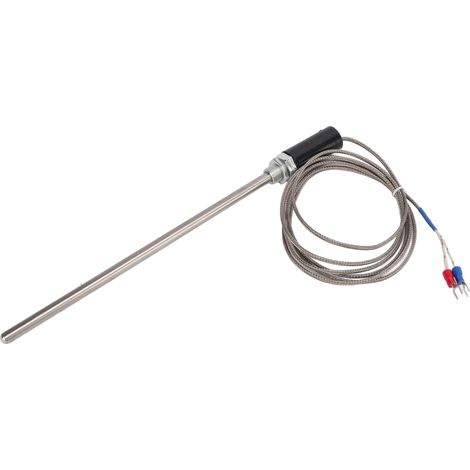 Capteur de température thermocouple type K M12, sonde en acier inoxydable pour mesure de chaleur, câble 2 mètres (1/5)