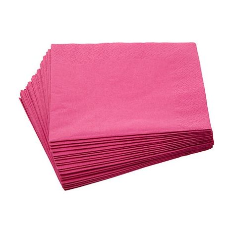 Tovaglioli a 3 veli, 20 pezzi, colore fucsia