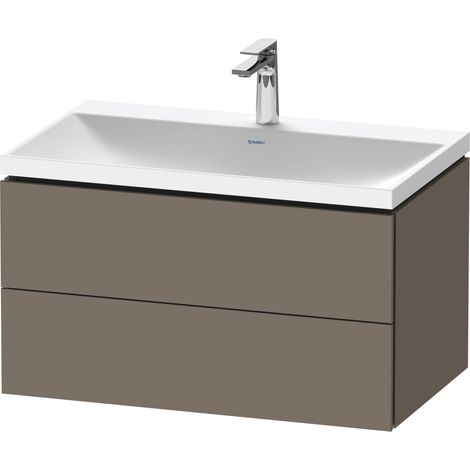 Duravit L-Cube c-shaped Set wandhängend, 2 Schubkästen, ohne
