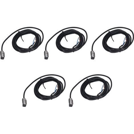 5-teiliger Magnetschalter, 100 mA 2-Draht-Türsensor aus ABS, normalerweise offen, AC/DC 5–240 V, industrietauglich (1/5)