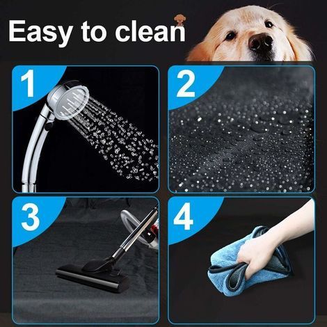 Odipie – Housse de protection coffre voiture pour chien – Imperméable en tissu Oxford – Antidérapante 185 x 105 cm – Compatible SUV et fourgonnettes (1/4)