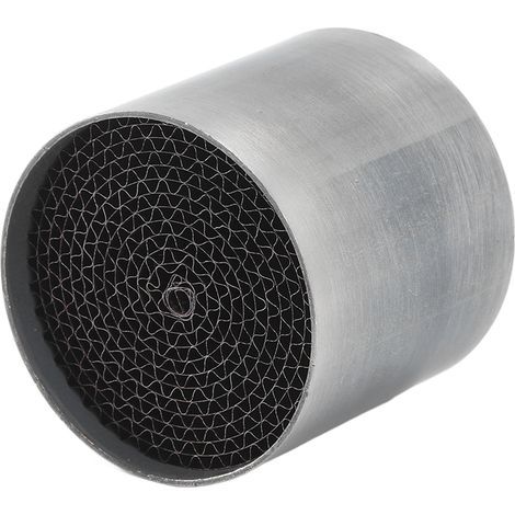 Pot catalytique échappement moto en acier inoxydable, silencieux avant central universel 53x50mm, compatible motocyclette, convertisseur catalytique robuste (1/5)