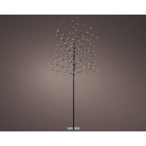 Árbol iluminado exterior 160 leds luz cálida ø70 cm x 1,80 m (1/4)