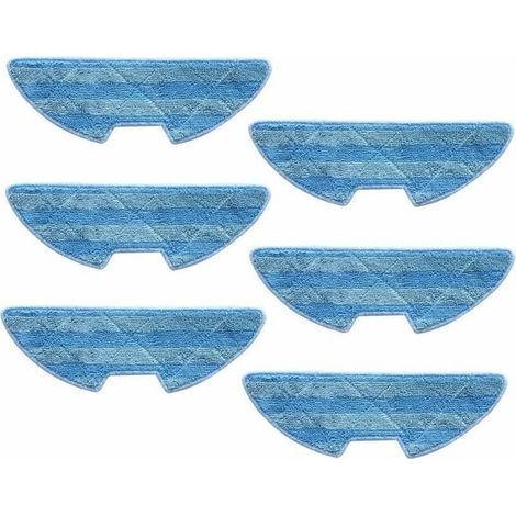 Lot de 6 Chiffons de Nettoyage pour Aspirateur Robot Proscenic VSLAM 811GB VSLAM 911SE (1/3)