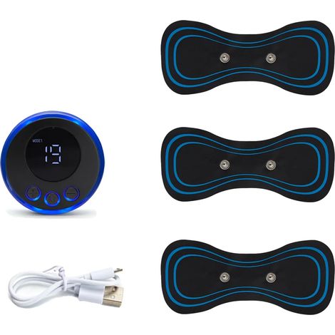 Wiederaufladbares elektrisches EMS-Nackenmassagegerät, Nackenmassagepflaster zur Linderung von Muskelschmerzen, Dropshipping-Unterstützung 03273-AquaForge