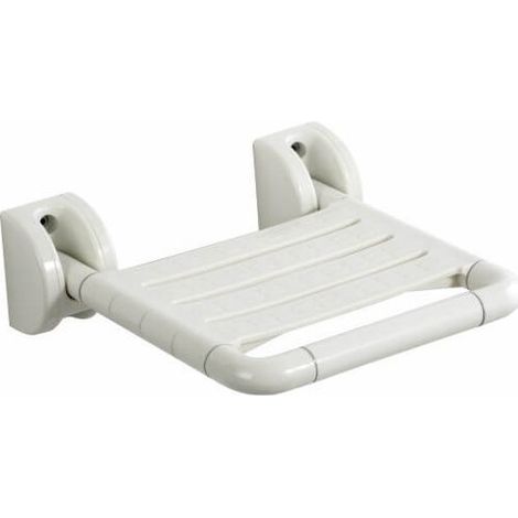Wasserdichte Sitz (klappbar) aus weißem ABS für Dusche, Dampfbad sowie alle Feuchtgebiet 2