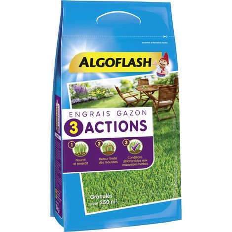 Engrais Gazon 3 Actions, 10 kg (1/2)