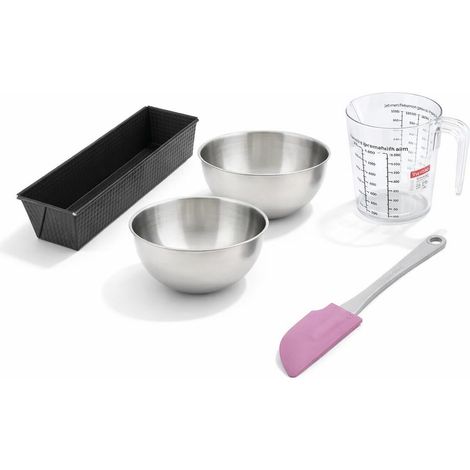 Set de 5 ustensiles de pâtisserie moule à gâteaux bols spatule et verre doseur Black metallic Black mettallic Zenker Black mettallic (1/5)