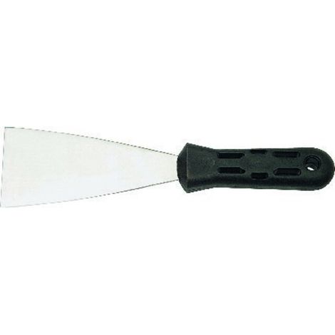 Haromac Malerspachtel B.40mm VA rostfrei m.flachovalem schwarzem Ku.-Heft besteQualität