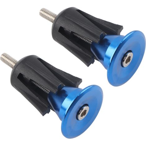 2 Pièces Capuchons de Poignée pour VTT et Vélo de Route, Bleu (1/5)