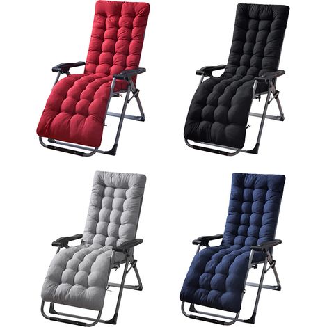Coussin de chaise longue pour patio, housse de coussin de transat pour extérieur et intérieur, idéal pour voyage et vacances (1/5)
