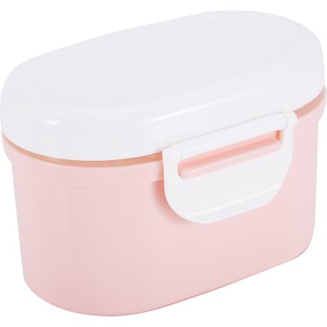 Boîte de conservation portable pour lait en poudre, micro-ondes et congélateur sécurisé (Rose S) (1/5)