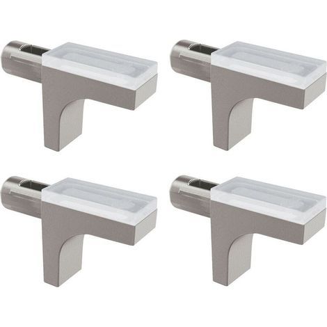 Lot de 4 taquets étagère 5mm – Amortisseur caoutchouc silicone – Pour tablettes en verre – Fixation sécurisée et élégante (1/5)
