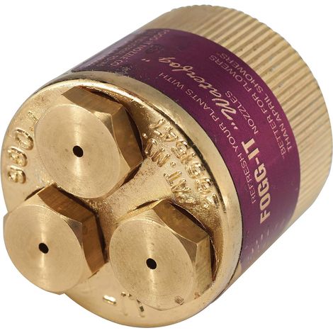 1 Buse de brumisation en laiton, débit 3,8 L/min, 3 jets réglables, pour plantes fragiles et humidification ciblée (1/5)