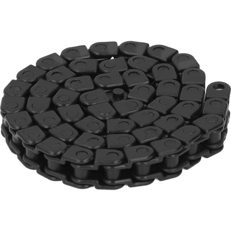 Chaîne porte-câbles noire fermée en plastique, flexible, pas de 8 mm, longueur de 400 mm, 50 maillons