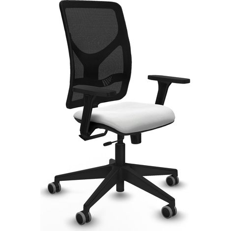 Chaise de bureau piqueras y crespo Motilla noir mousse épaisse (1/2)
