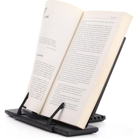 Questa mensola da scrivania regolabile in angolazione è un supporto pratico e multifunzionale che soddisfa le tue esigenze di lettura e lavoro. La sua struttura ergonomica in metallo ne migliora ulter