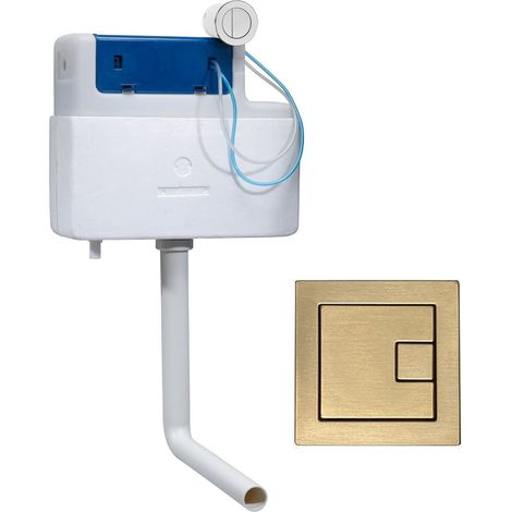 Roper Rhodes Torrent Concealed Dual Flush BTW + TR9028 Square Brass Button (1/5)