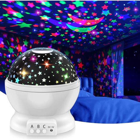 Projecteur d'Étoiles et Veilleuse pour Enfants 2-12 Ans - Créez un Ciel Nocturne Magique dans la Chambre