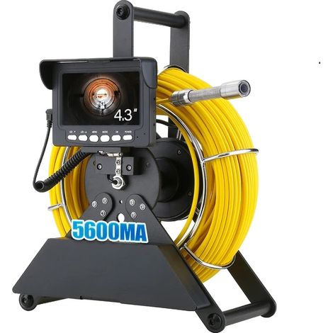 Caméra d'inspection de canalisation, écran de 4,3 pouces, design étanche, 30M-a, 17MM avec DVR (1/2)