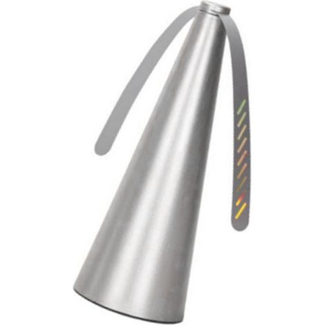 Ventilateur anti-mouches automatique argenté pour une utilisation intérieure et extérieure (table, restaurant, barbecue, événements). (1/5)