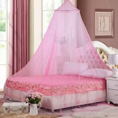 Moustiquaire de lit King Size – Moustiquaire suspendue aux 4 coins en tulle, protection contre les insectes pour la chambre, les voyages et l'extérieur (1/5)