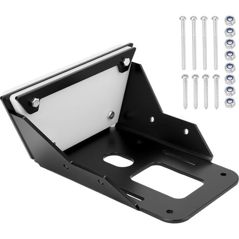 Jeffergarden Support de tableau arrière en aluminium pour moteur de pêche à la traîne - Compatible yacht, bateau, kayak - Kit de montage avec vis (1/5)