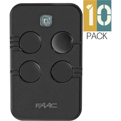 Télécommande FAAC XTO4 SLH-SL-DS-RC 433MHz Pack de 10