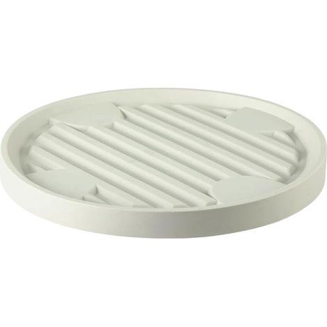 Chariot à roulettes beige pour pots de fleurs, diamètre intérieur 19.3 cm, pour intérieur et extérieur, 1 pièce