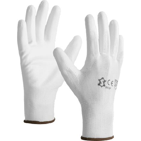 Gants de manutention polyuréthane NOTRE SELECTION 33-FG313-11 Taille 11 Blanc