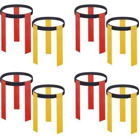 Il s'agit d'un ensemble de quatre ceintures d'entraînement pour match de football avec une ceinture réglable, convenant aux drapeaux de rugby, aux ceintures de football, etc. (1/4)