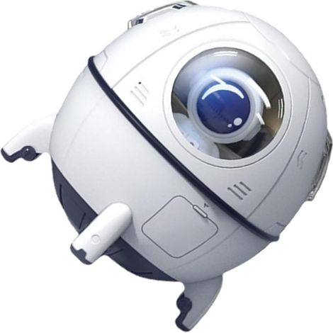 Toyvian Humidificateur USB de Vaisseau Spatial Blanc Diffuseur à Brume Élevée 40 Ml/h Veilleuse Multicolore Petit Humidificateur pour Chambre D’garçon et Filles et Voiture Bébé et Grandes (1/4)