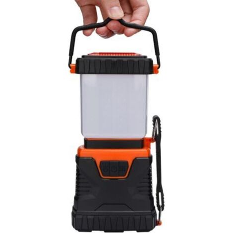Le Lanterne Camping LED, Lampe Camping Puissante 1000lm, Luminosité Réglable, Eclairage Camping Etanche, pour Camping, Bivouac, Pêche, Randonnée, Cave, etc.(Orange) (1/4)