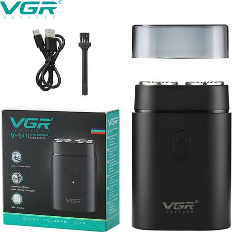 Rasoir électrique, tondeuse à barbe rotative multifonctionnelle, rasoir pour crâne rasé, rasoir rechargeable (1/4)