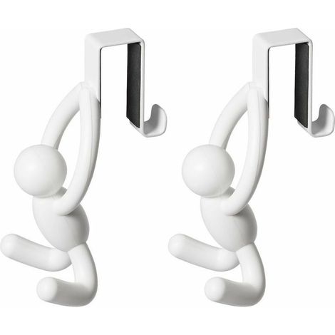 Crochet dessus de placard Buddy (Lot de 2) Blanc (1/5)